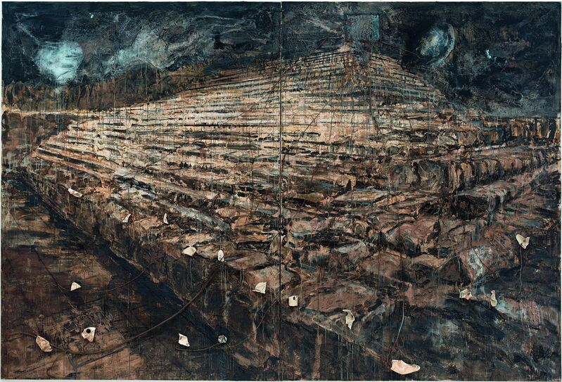 Anselm Kiefer, ‘Osiris und Isis’, 1985-1987, Mixed Media, Oil, acrylic, emulsion, clay, porcelain, lead, and copper wire, and PCB on canvas, Centre Pompidou