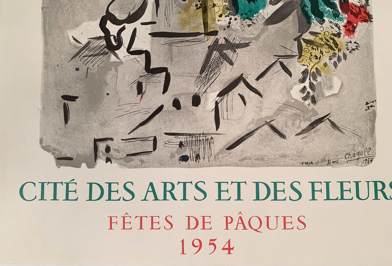 Marc Chagall, ‘Vence, Cite Des Arts et Des Fleurs, Fetes de Paques Vintage Poster, Gallery Poster ’, 1954, Posters, Stone Lithographic Poster, David Lawrence Gallery