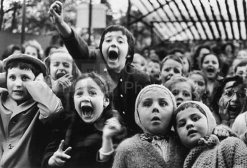 Alfred Eisenstaedt, ‘Children at a Puppet Theatre’, 1963, Photography, Archival Digital Pigment Print, Contessa Gallery