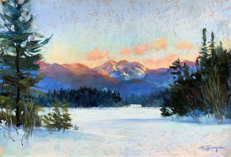 Takeyce Walter, ‘Day 4: Last Light on High ’, February 2020, Painting, Pastels, Keene Arts
