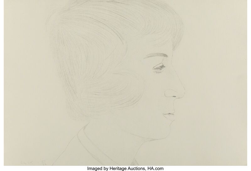 Alex Katz, ‘Profile of Vincent’, 1974, Print, Drypoint on wove paper, Heritage Auctions