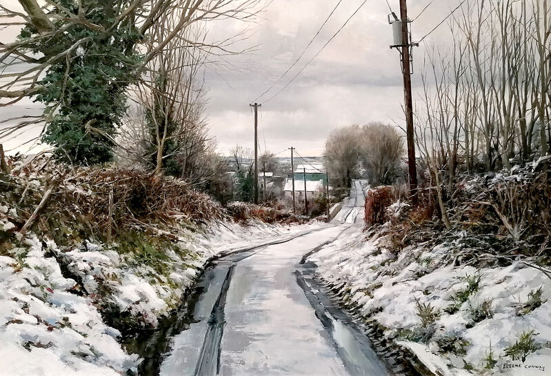 Eugene Conway, ‘Road In Winter’, 2020, Painting, Oil on Linen, Gormleys Fine Art