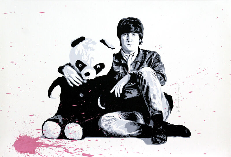 Mr. Brainwash, ‘All You Need is Love (Lennon)’, 2010, Mixed Media, Silkscreen with Acrylic Paint Splatters on paper, DANE FINE ART