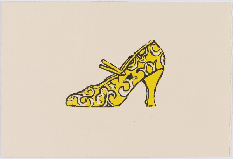 Andy Warhol, ‘Shoe’, Print, Colour silkscreen on chamois-coloured card., Van Ham