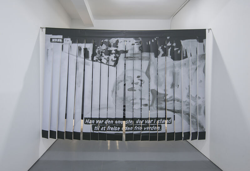 Babak Golkar, ‘If you're going through hell, keep going. Churchill’, 2017-2019, Installation, Ink on vynil, metal rods, Sabrina Amrani