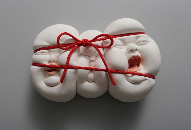 Johnson Tsang, ‘Red Knot II’, 2019, Sculpture, Porcelain and string, Beinart Gallery