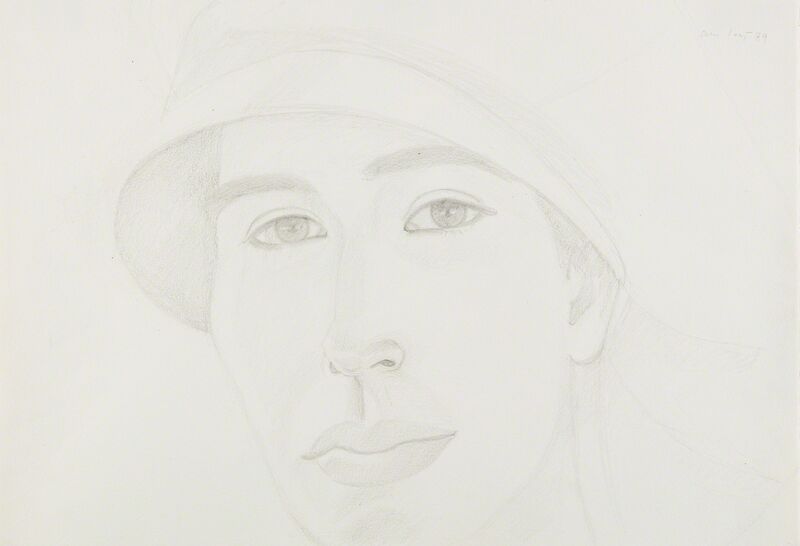 Alex Katz, ‘The Red Cap’, 1989, Drawing, Collage or other Work on Paper, Drawing in graphite, on Arches paper, Phillips