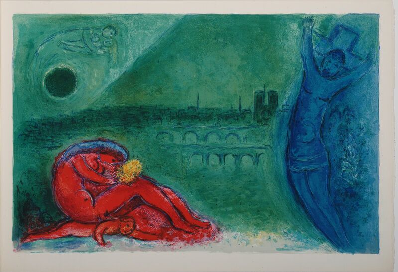 Marc Chagall, ‘Quai de la Tournelle’, 1960, Print, Colour lithograph, Odon Wagner Gallery