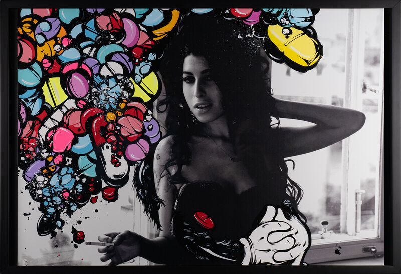 2SHAE, ‘Amy’, 2020, Painting, Acrylic on vinyl (framed), EWKUKS