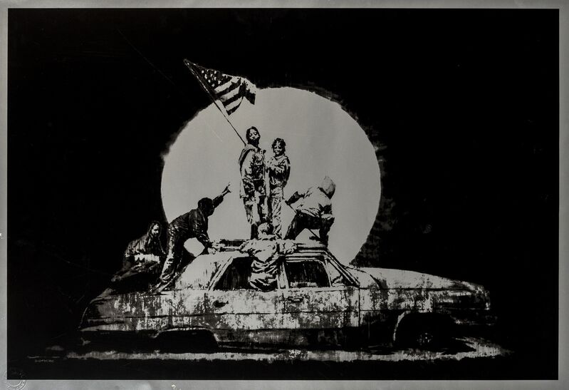Banksy, ‘Silver Flags’, 2006, Print, Screenprint in colours, Forum Auctions