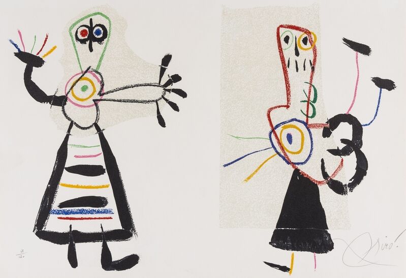 Joan Miró, ‘L’Enfance D’Ubu (See. Cramer Books 204)’, 1975, Print, Lithograph printed in colours, Forum Auctions
