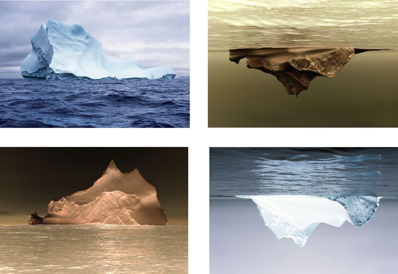 Iñigo Manglano-Ovalle, ‘Single Iceberg (two by two)’, 2015, Photography, Four archival pigment prints in grid, Christopher Grimes Projects