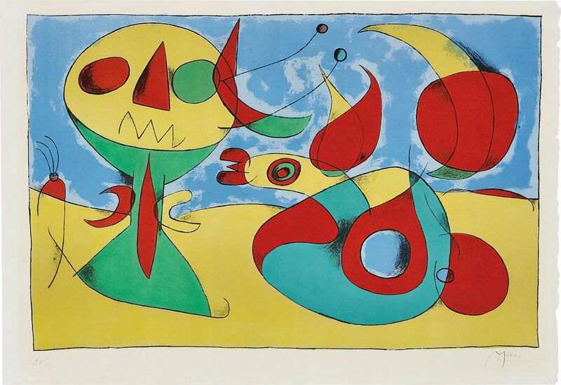 Joan Miró, ‘Oiseau zéphyr (Zephyr Bird)’, 1960, Print, Lithograph in colours, on Arches paper, with full margins., Phillips