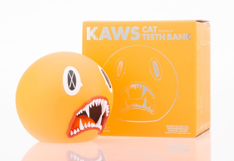 KAWS, ‘Cat Teeth Bank (Orange)’, 2007, Ephemera or Merchandise, Painted cast vinyl, Heritage Auctions