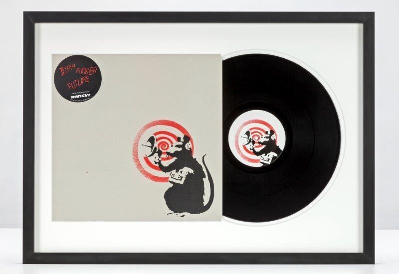 Banksy, ‘Dirty Funker - Future (Radar Rat) Red edition on white’, Print, Screenprint on vinyl sleeve with sticker and vinyl record, NextStreet Gallery