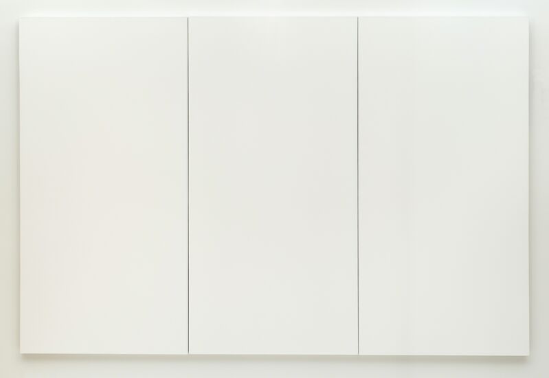 Robert Rauschenberg, ‘White Painting [three panel]’, 1951, Painting, Latex paint on canvas, San Francisco Museum of Modern Art (SFMOMA) 
