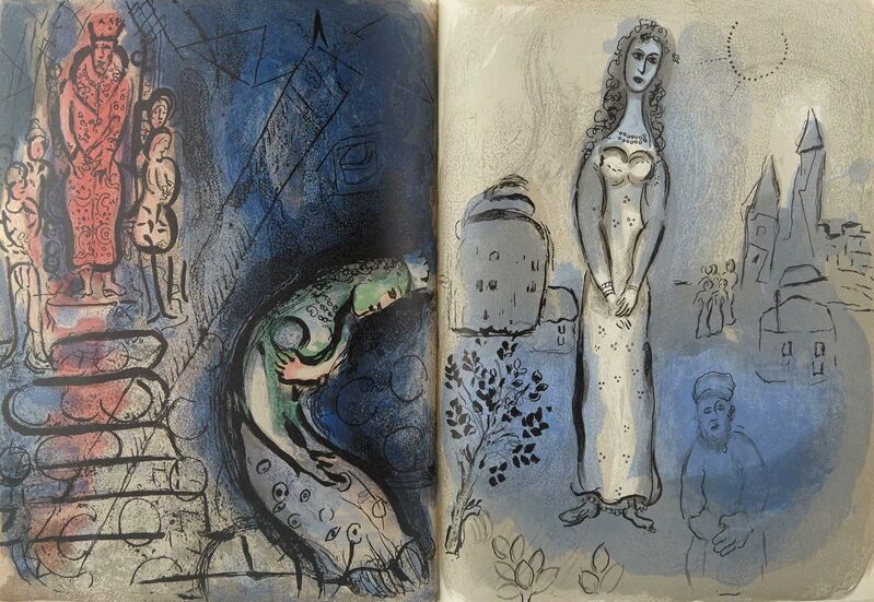 Marc Chagall, ‘Drawings for the Bible’, 1960, Print, Original Color Lithographs, Doyle