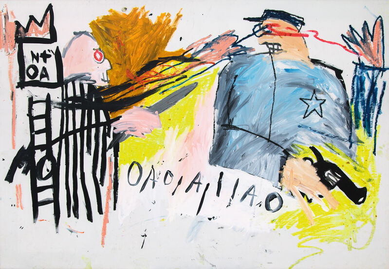Jean-Michel Basquiat, ‘Untitled (Sheriff)’, 1981, Painting, Acrylic and oilstick on canvas, Guggenheim Museum