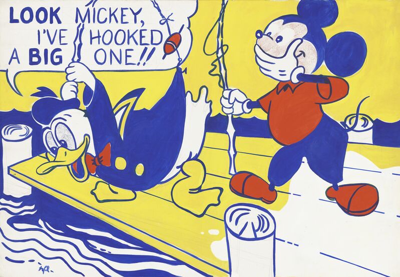 Roy Lichtenstein, ‘Look Mickey’, 1961, Painting, Philadelphia Museum of Art