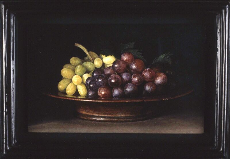 Lucy Mackenzie, ‘Grapes’, 1995, Painting, Oil on board, Nancy Hoffman Gallery