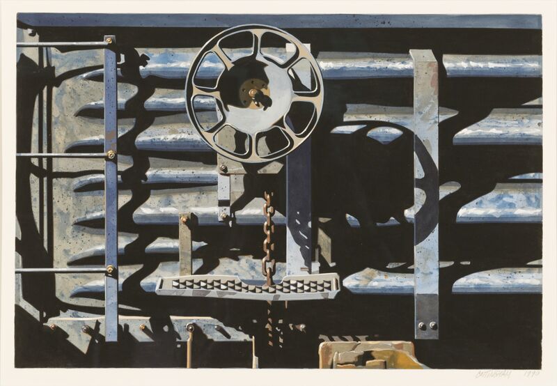Robert Cottingham, ‘Rolling Stock Series Study’, 1990, Painting, Gouache on paper, Louis K. Meisel Gallery