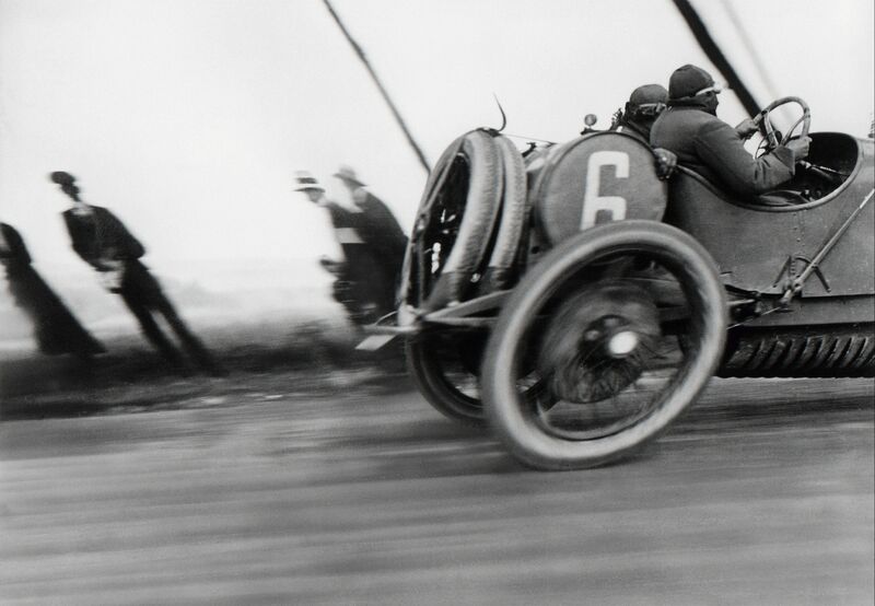 Jacques-Henri Lartigue, ‘Grand Prix de l'ACF, automobile Delage, Circuit de Dieppe’, 1912, Photography, Platinum print, °CLAIRbyKahn Galerie