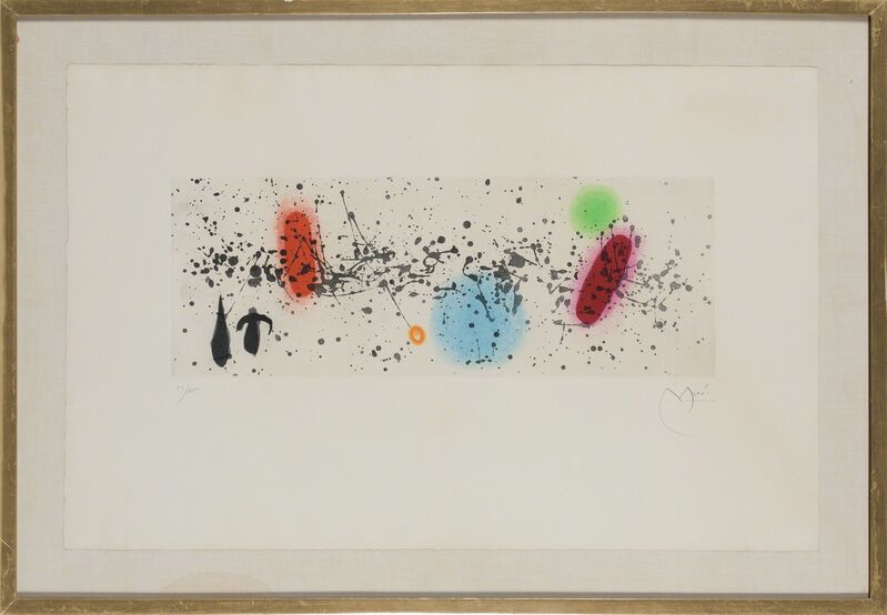 Joan Miró, ‘Ouvrage Du Vent II (D. 343)’, 1962, Print, Color aquatint, on Rives BFK paper, Doyle