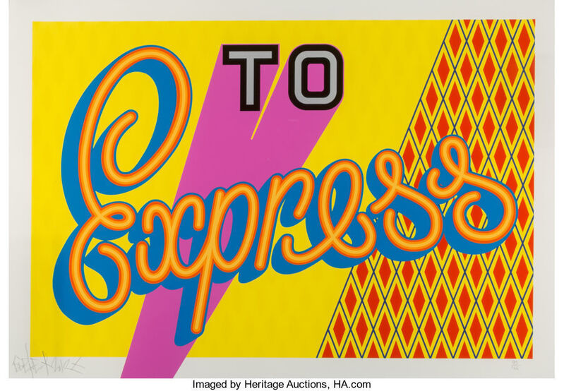 Ben Eine, ‘To Express’, 2012, Print, Screenprint in colors on Somerset paper, Heritage Auctions