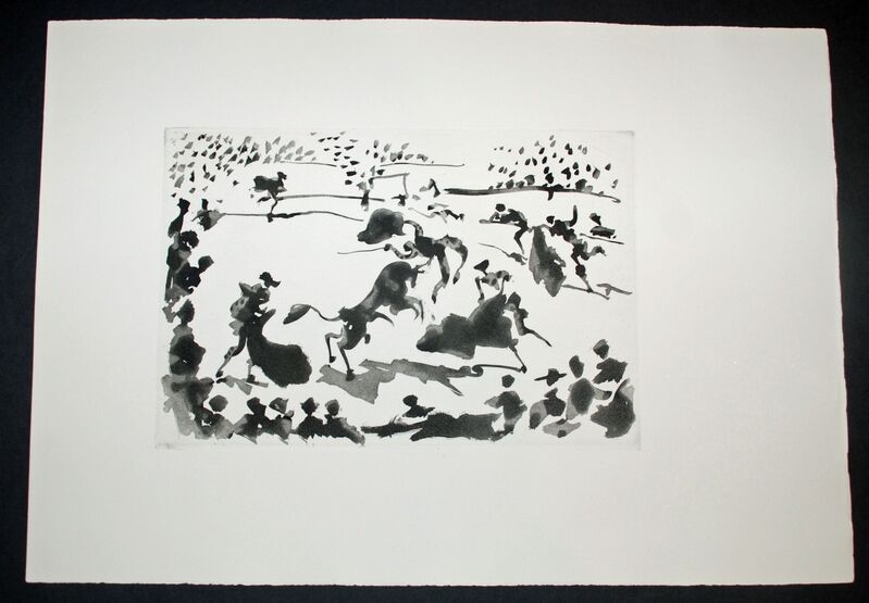 Pablo Picasso, ‘La Cogida (The Tossing)’, 1959, Print, Aquatint, Georgetown Frame Shoppe