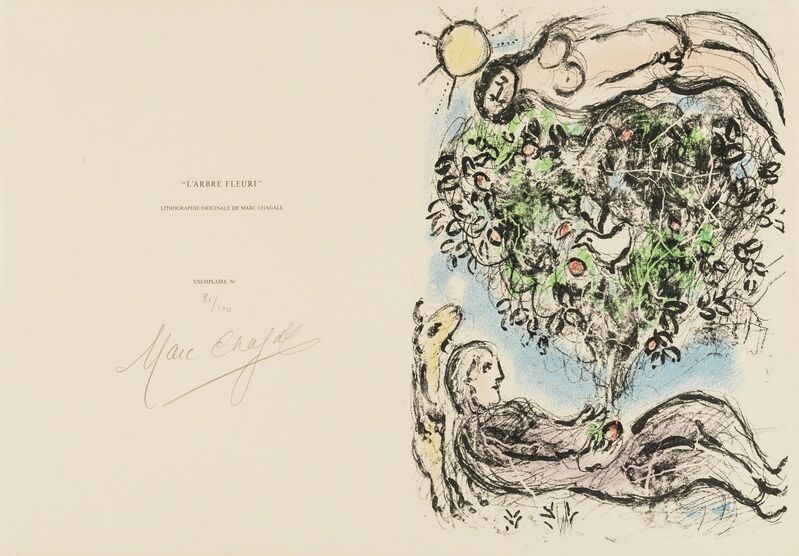 Marc Chagall, ‘L’Arbre Fleurie (Mourlot 915)’, 1977, Print, Lithograph printed in colours, Forum Auctions