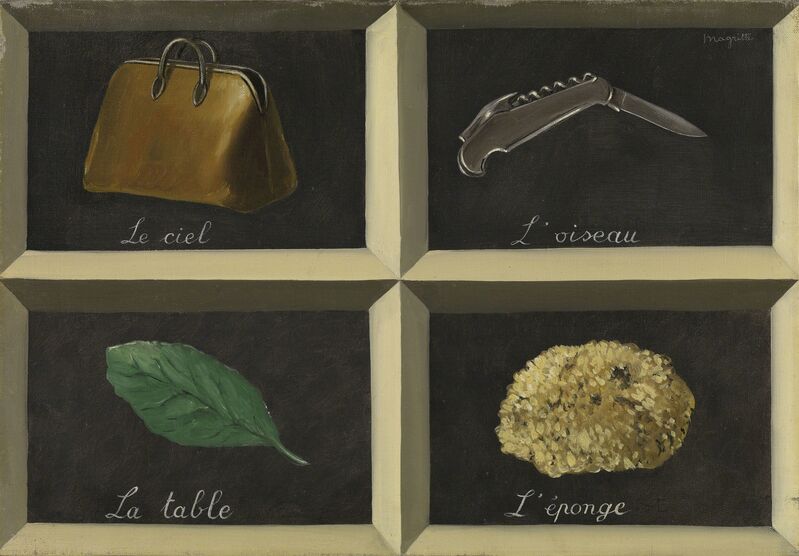 René Magritte, ‘The Interpretation of Dreams (La Clef des songes)’, 1927, Painting, Art Institute of Chicago