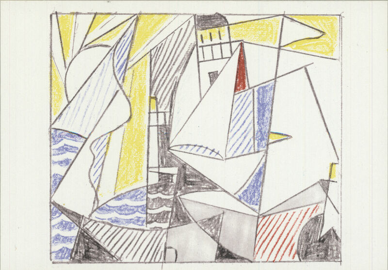 Roy Lichtenstein, ‘Sailboats’, 1974, Ephemera or Merchandise, Offset Lithograph, ArtWise