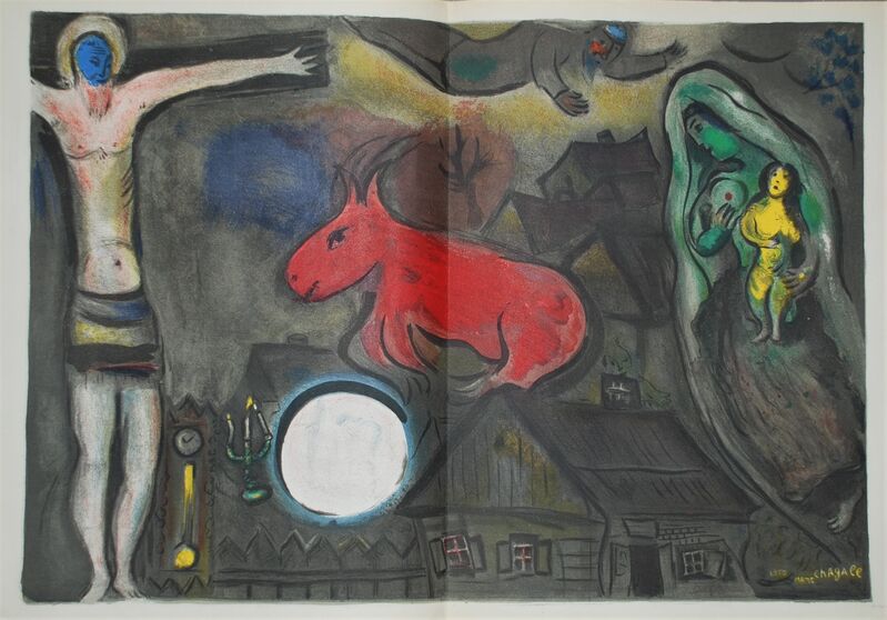 Marc Chagall, ‘La crucifixion mystique’, 1950, Print, Original lithograph on paper, Samhart Gallery