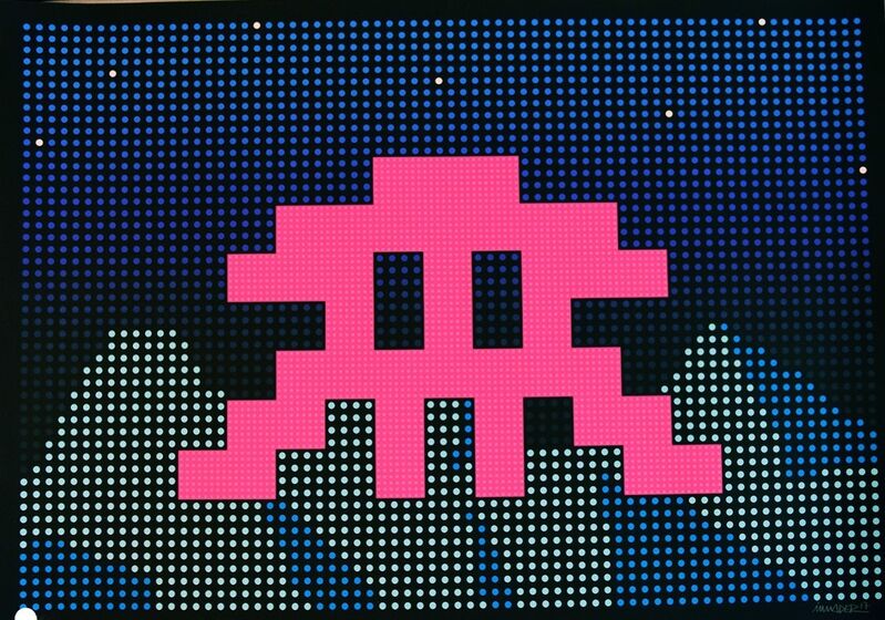 Invader, ‘Space Invader LED Screen Print Lazarides Edition of 100 Street Art Urban Art ’, 2017, Print, Hand Pulled Silkscreen Print with Vibrant Inks, New Union Gallery