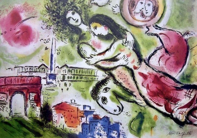 Marc Chagall, ‘Romeo & Juliette’, ca. 2000, Reproduction, Offset lithograph on premium paper, Art Commerce