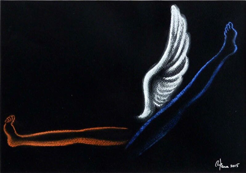 Arpana Caur, ‘Earth & Sky’, 2015, Painting, Pastel on Paper, Swaraj Art Archive