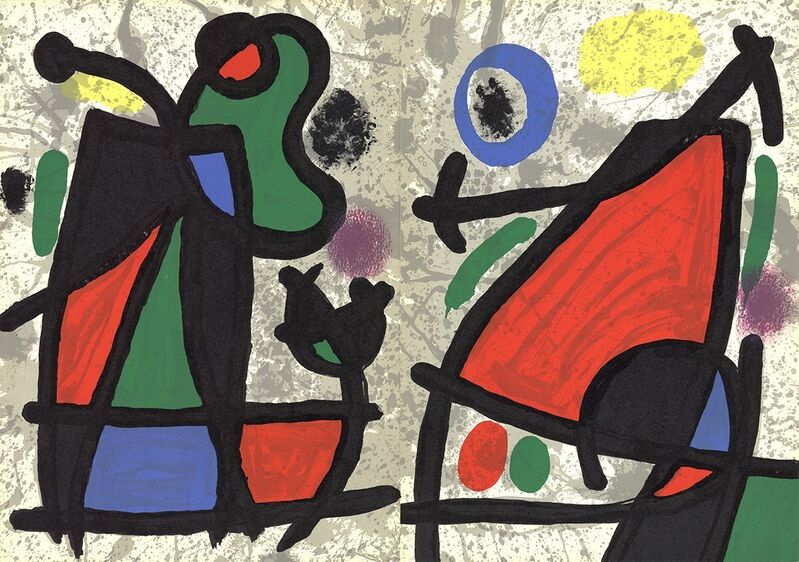 Joan Miró, ‘Derriere le Miroir, no. 186, pg 2,7’, 1970, Print, Lithograph, ArtWise