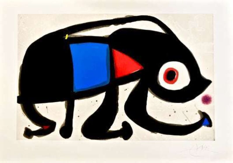 Joan Miró, ‘Le Rat des Sables’, 1975 , Print, Etching in colours with carborundum on Arches Paper, Hazelton Fine Art Galleries