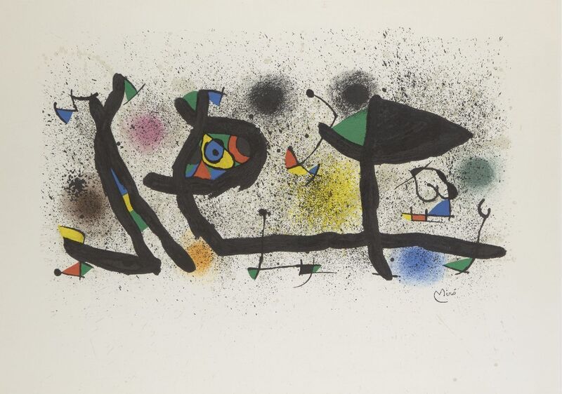 Joan Miró, ‘Sculptures [Mourlot 950]’, 1974, Print, Lithograph in colours on wove, Roseberys