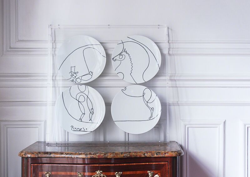 Pablo Picasso, ‘Dinner Plates (The Horse Trainer)’, 2016, Design/Decorative Art, Porcelain, Artware Editions