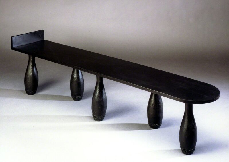 Elizabeth Garouste and Mattia Bonetti, ‘Bench 'Skittles'’, 1994, Design/Decorative Art, Black patinated bronze, David Gill Gallery
