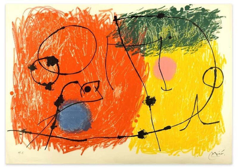 Joan Miró, ‘Le Lézard aux Plumes d'Or ’, 1971, Print, Lithograph, Wallector