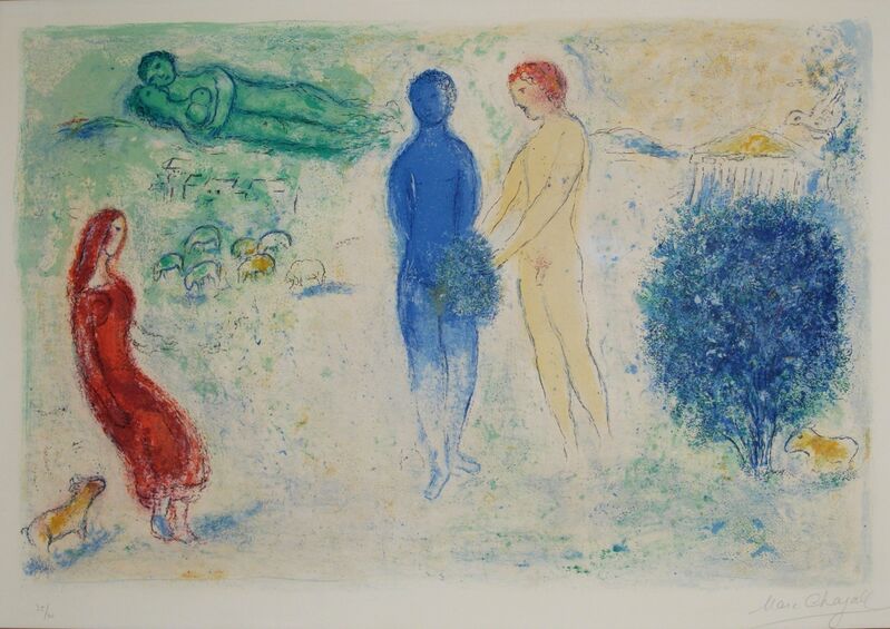 Marc Chagall, ‘le jugement de chloé’, 1961, Print, Original lithograph, Bogena Galerie