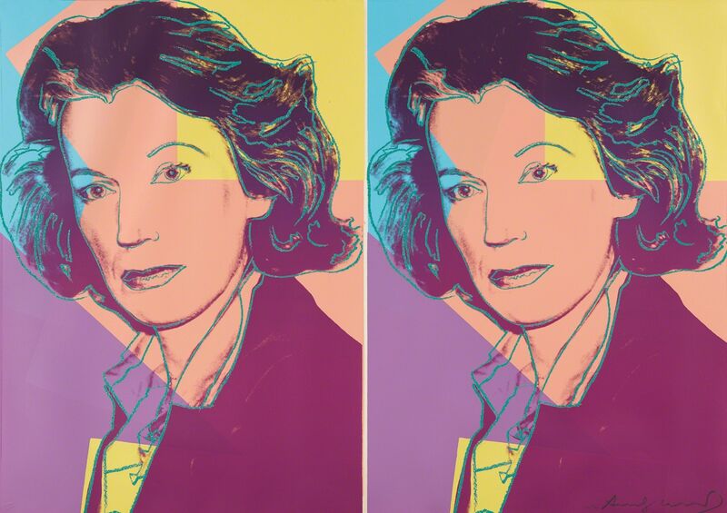 Andy Warhol, ‘Mildred Scheel’, 1980, Print, Screenprint in colors with diamond dust, on Arches 88 paper, the full sheet, Phillips