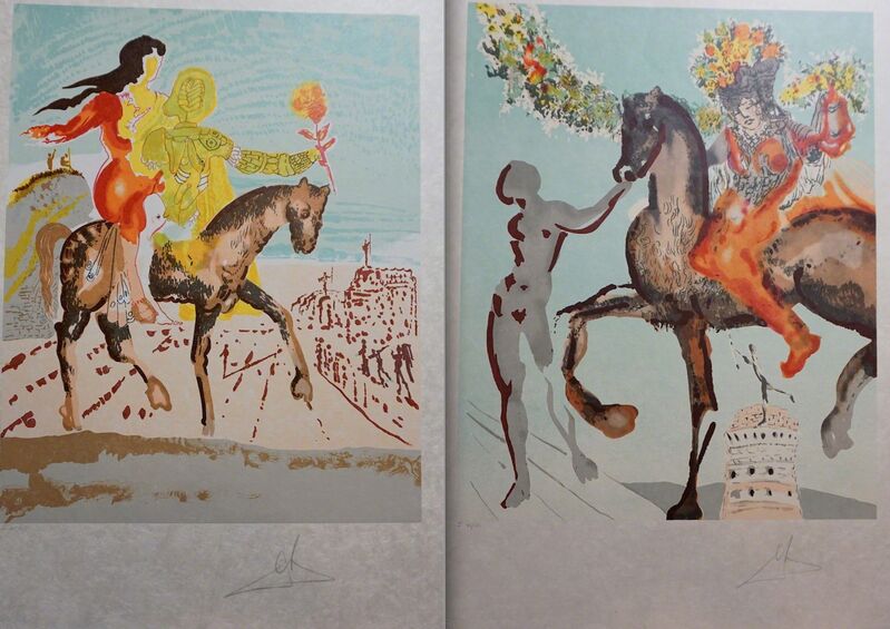 Salvador Dalí, ‘New Jerusalem 2 Piece Suite’, 1980, Print, 2 Lithographs on Japon Paper, Fine Art Acquisitions Dali 