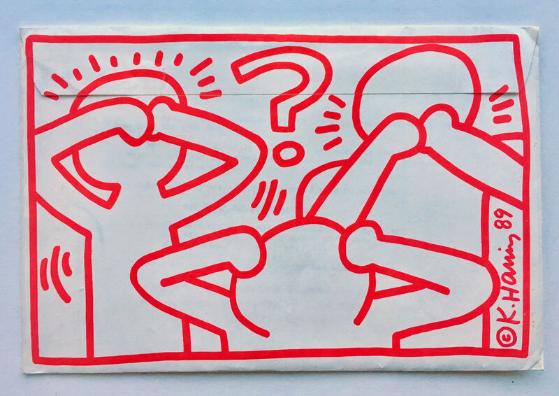 Keith Haring, ‘Act Up mailer’, 1989, Ephemera or Merchandise, Lithographic print, envelope and enclosed materials, Gallery 52
