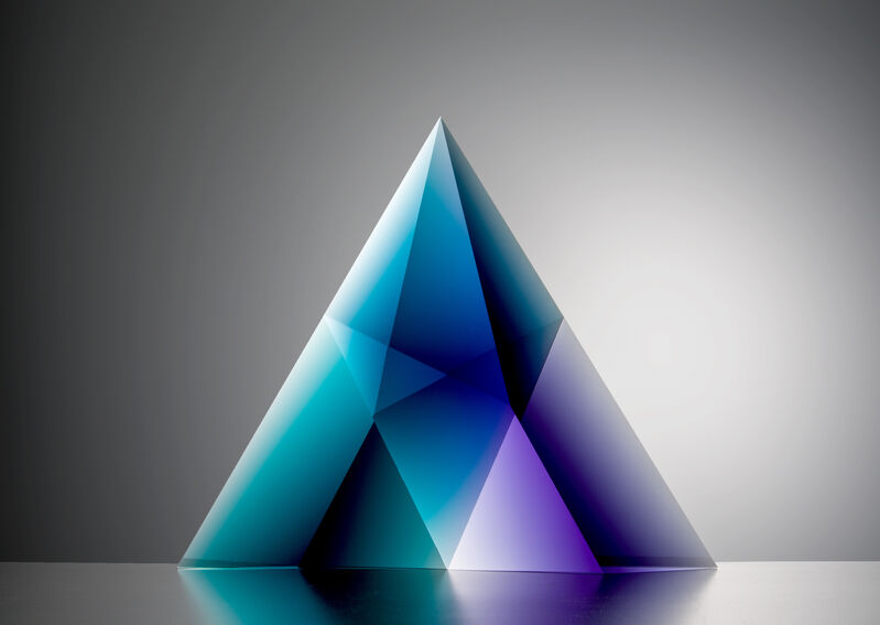 Račková & David Suchopárek (IRDS), ‘Blue Violet’, 2019, Sculpture, Cut Glass, HABATAT
