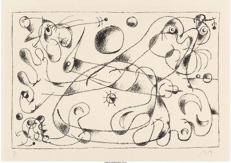 Joan Miró, ‘Untitled, from Suite pou Ubu Roi (two works)’, 1966, Print, Lithographs on Arches paper, Heritage Auctions
