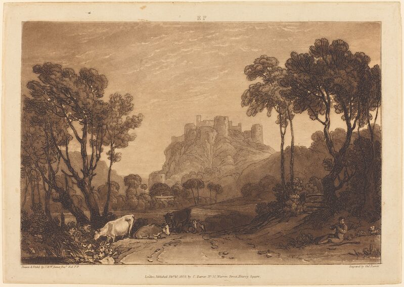 J. M. W. Turner, ‘The Castle Above the Meadows’, published 1808, Print, Etching and mezzotint, National Gallery of Art, Washington, D.C.