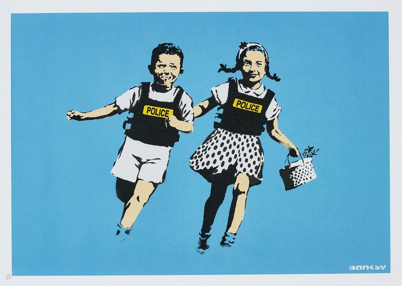 Banksy, ‘Police Kids (Jack and Jill)’, 2005, Print, Screenprint in colours, on wove paper, with full margins., Phillips